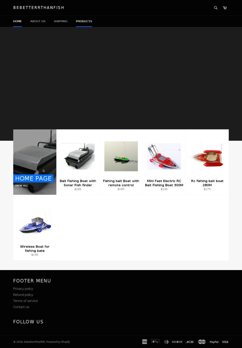 bebetterrthanfish.com — Shopify storefront screenshot