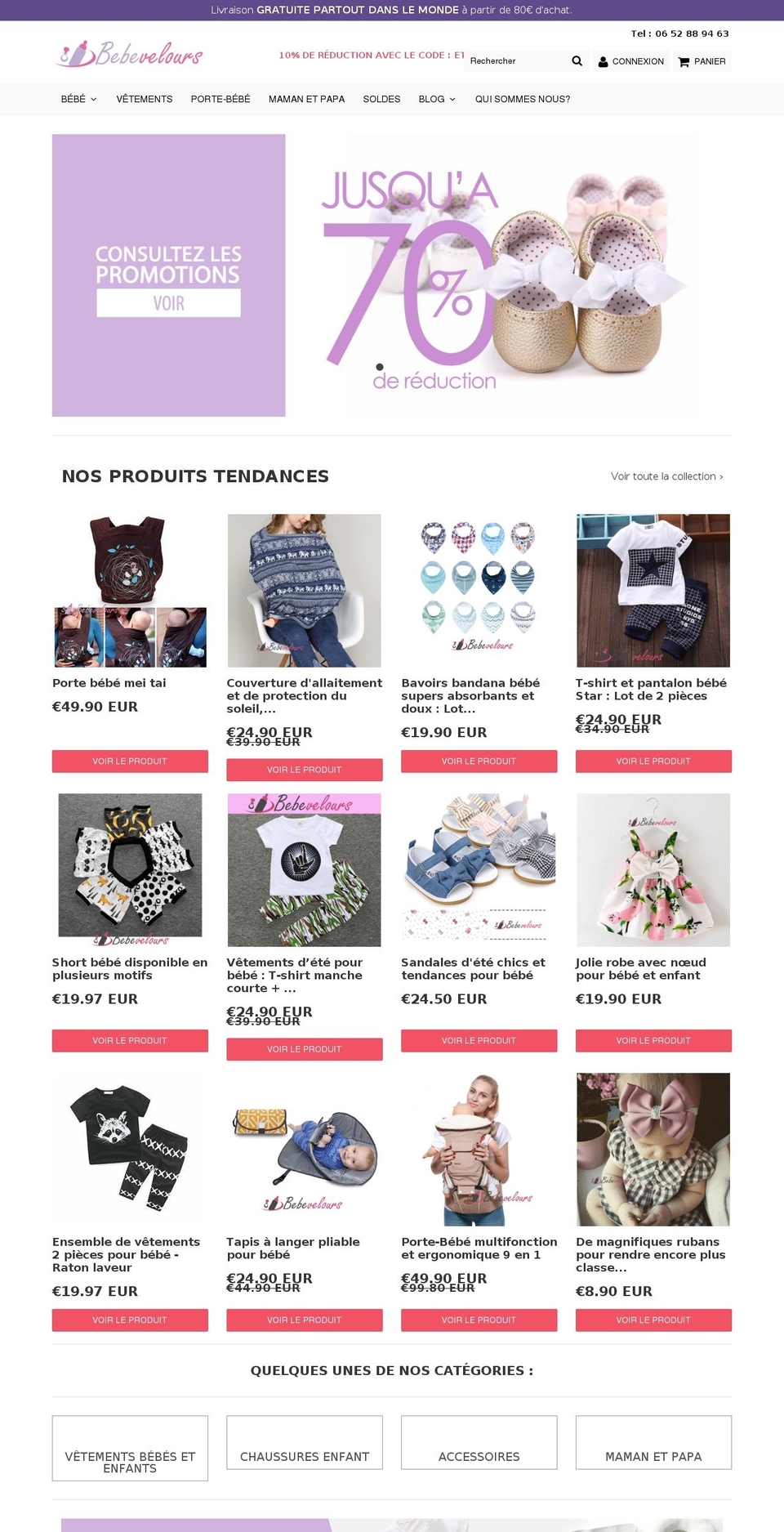 speedfly-1-09 Shopify theme site example bebevelours.com