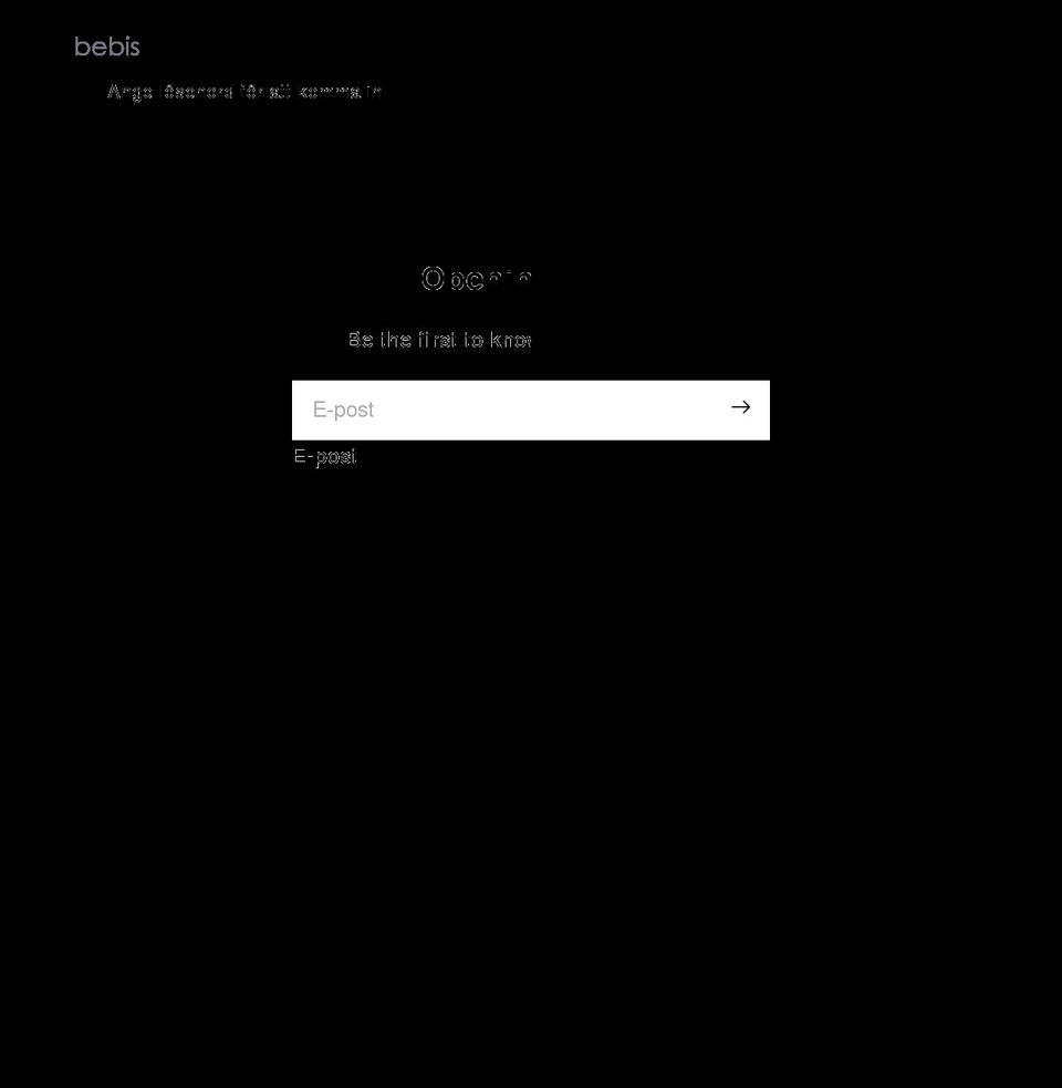 bebis.se shopify website screenshot