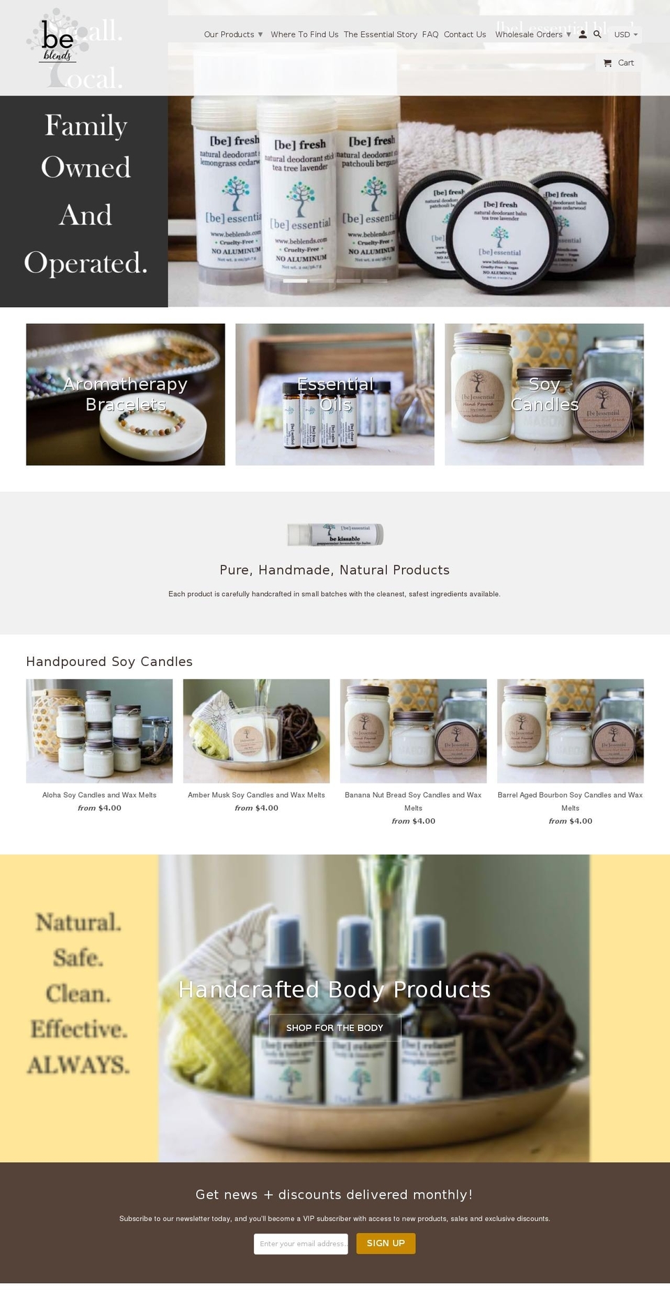 beblends.com shopify website screenshot