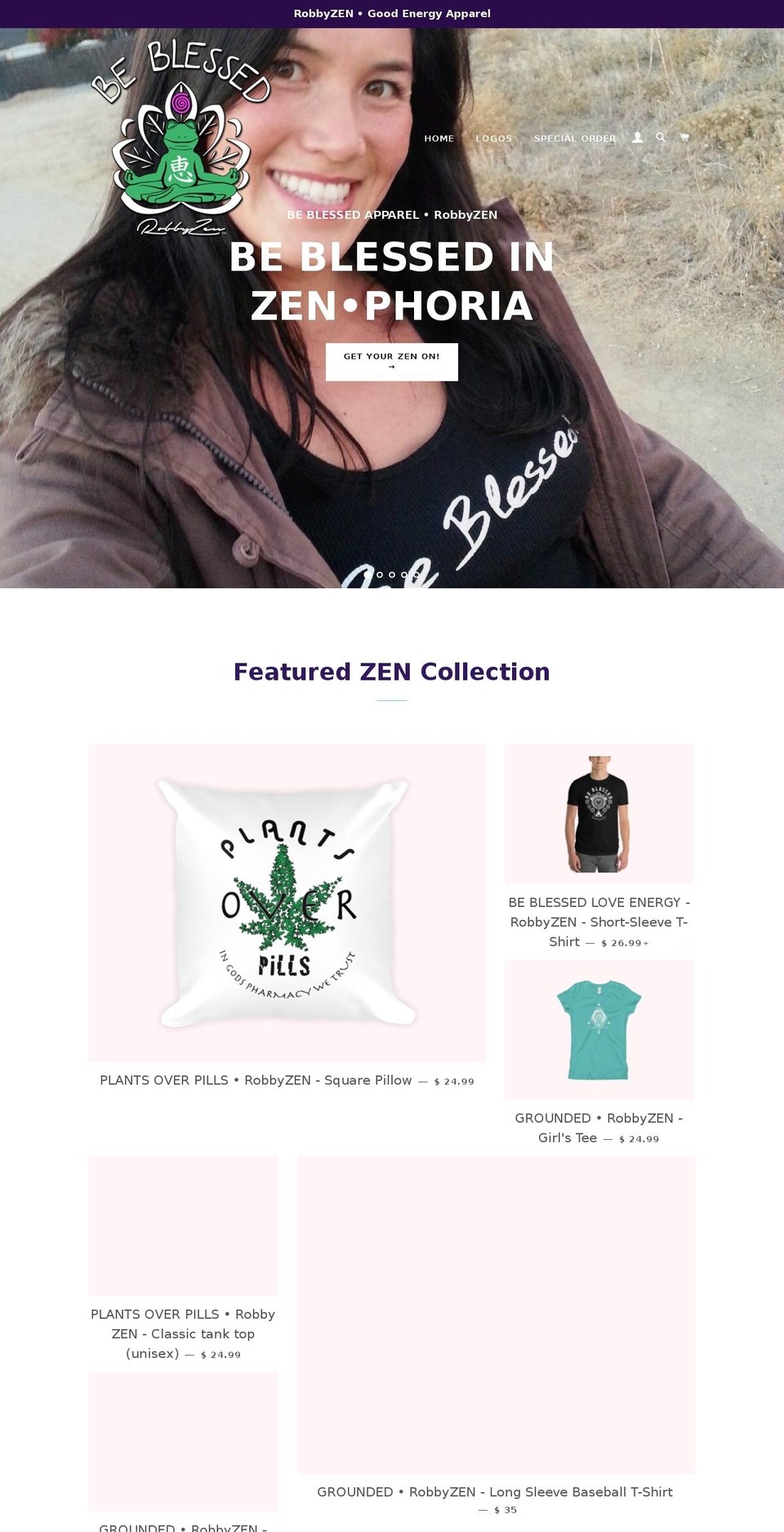 beblessedapparel.com — Shopify storefront screenshot
