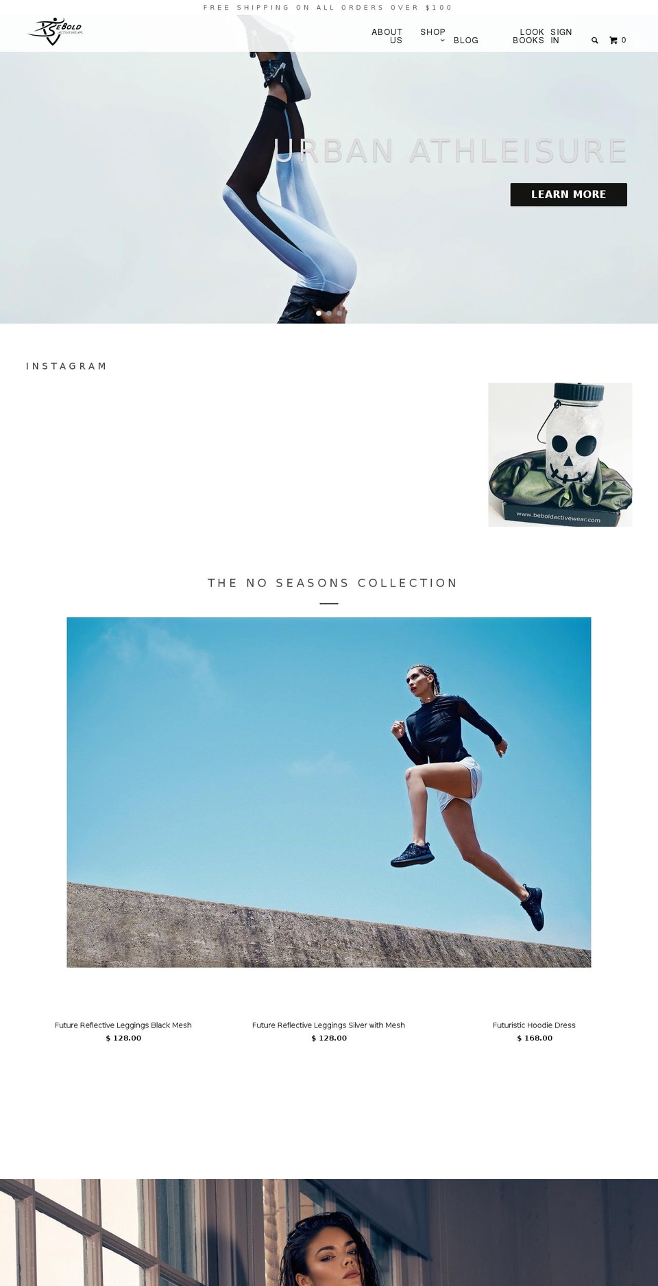 beboldactivewear.com shopify website screenshot