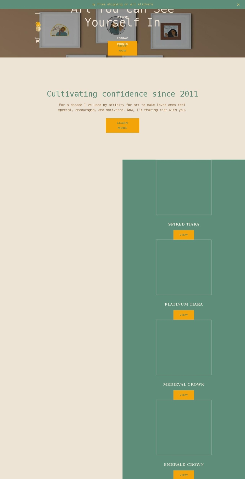 beboldcrafts.com shopify website screenshot