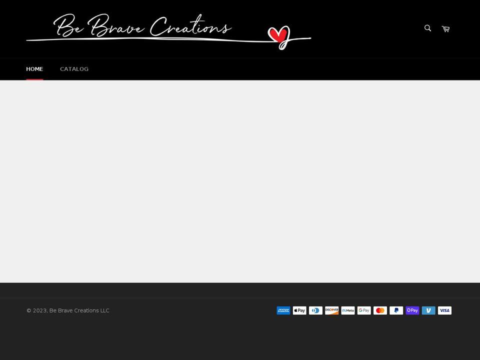 bebraveshop.com shopify website screenshot