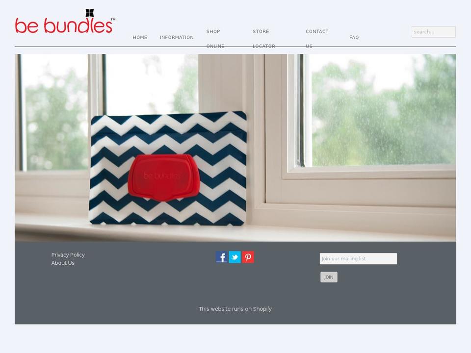 bebundels.com shopify website screenshot