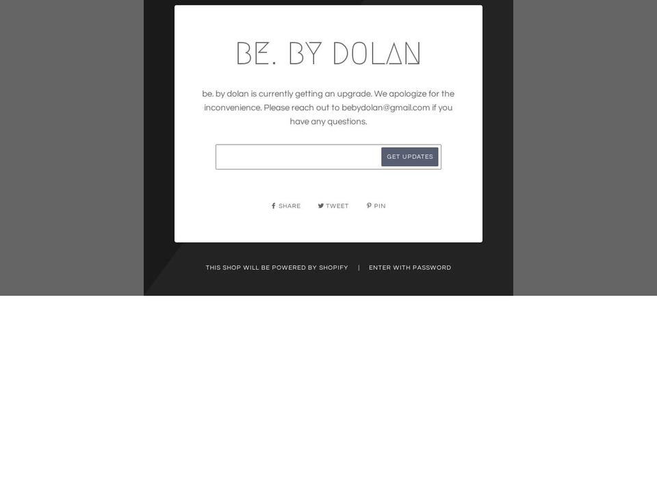 bebydolan.com shopify website screenshot