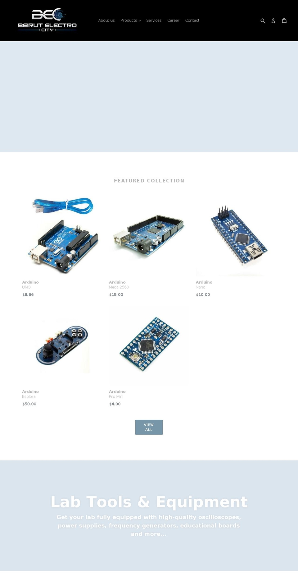 bec-lb.org shopify website screenshot