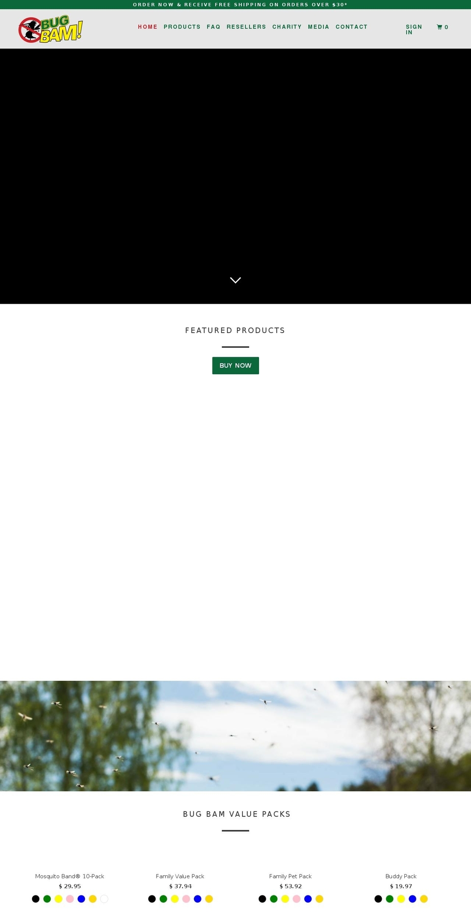 Bug Bam 2017 WIP Shopify theme site example becausemosquitoessuck.com