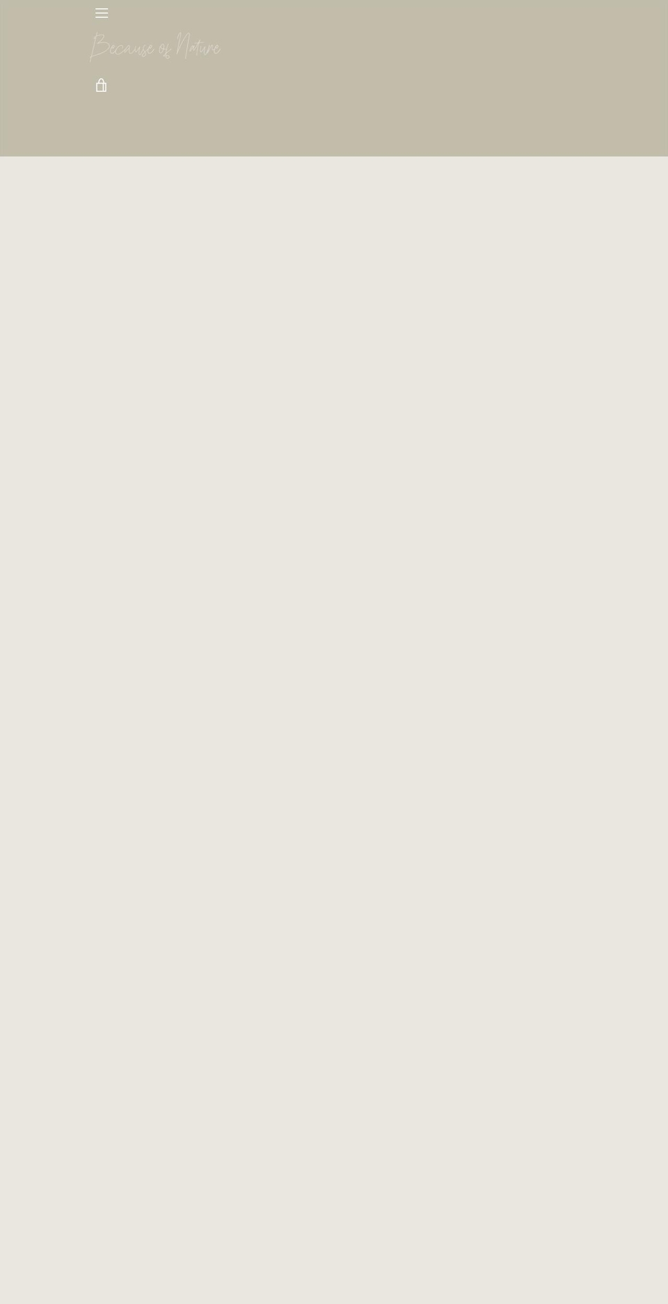 becauseofnature.com.au shopify website screenshot