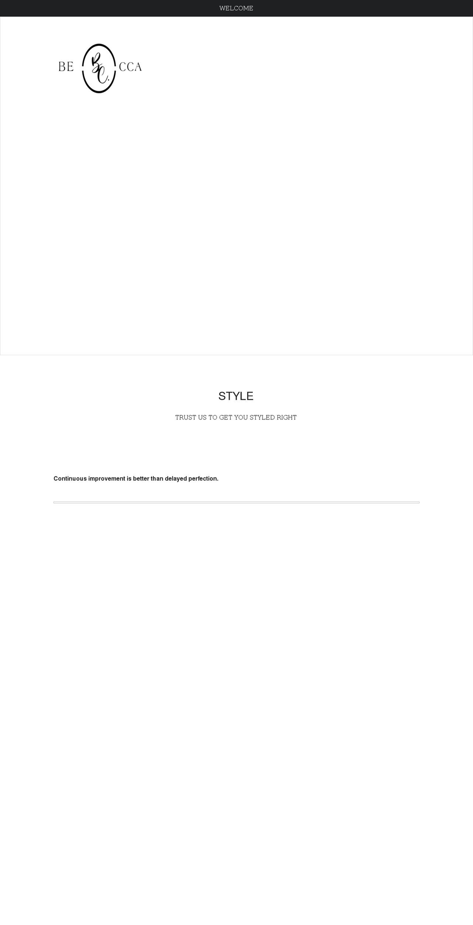 beccaco.com shopify website screenshot