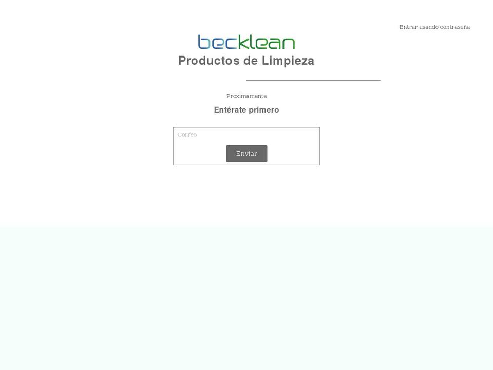 becklean.com shopify website screenshot