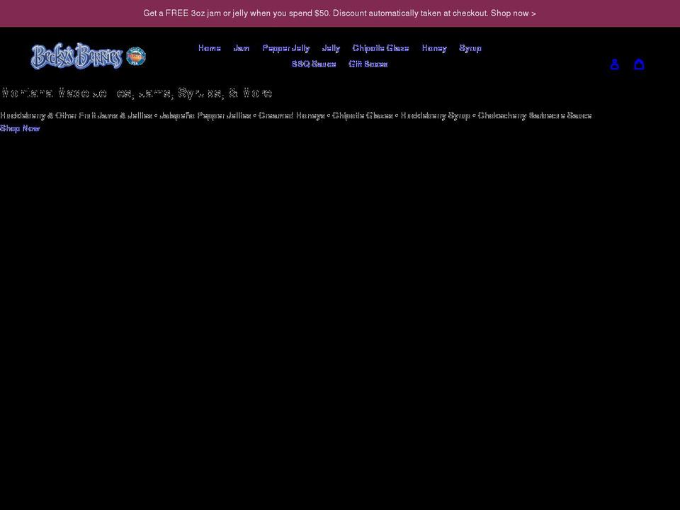beckysberries.com shopify website screenshot