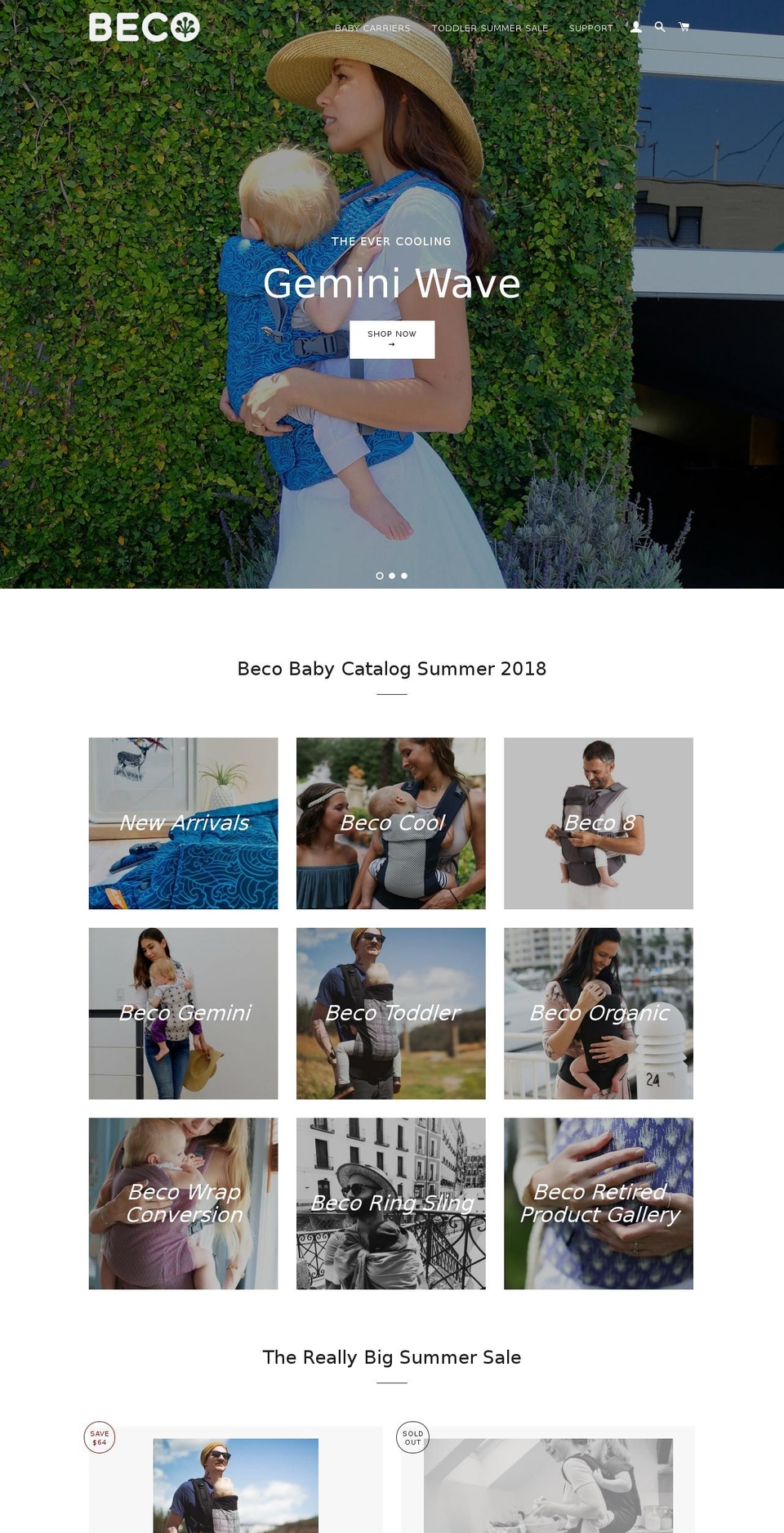 becobaby.com — Shopify storefront screenshot