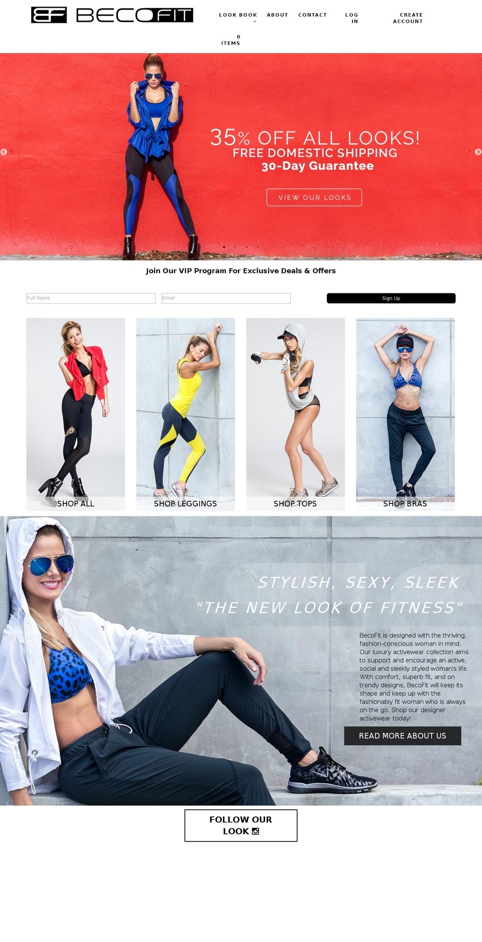 becofit.com shopify website screenshot