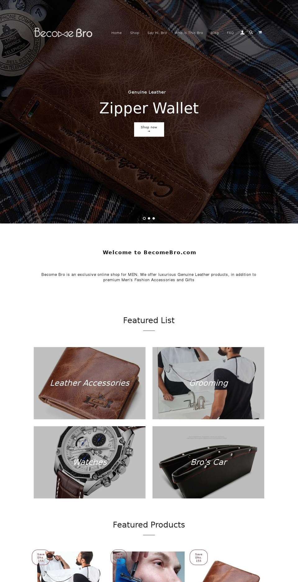 becomebro.com shopify website screenshot