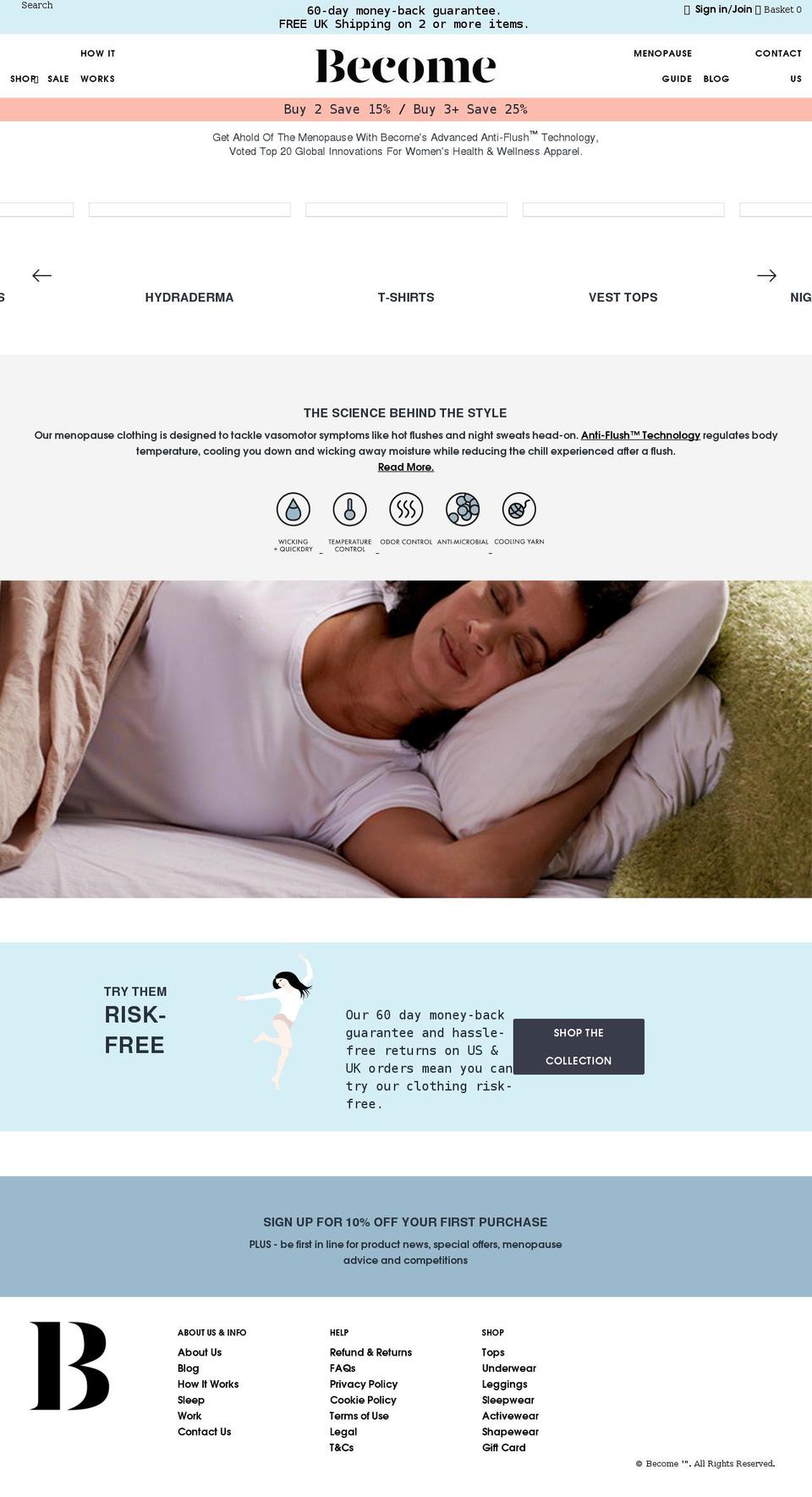 becomeclothing.com shopify website screenshot