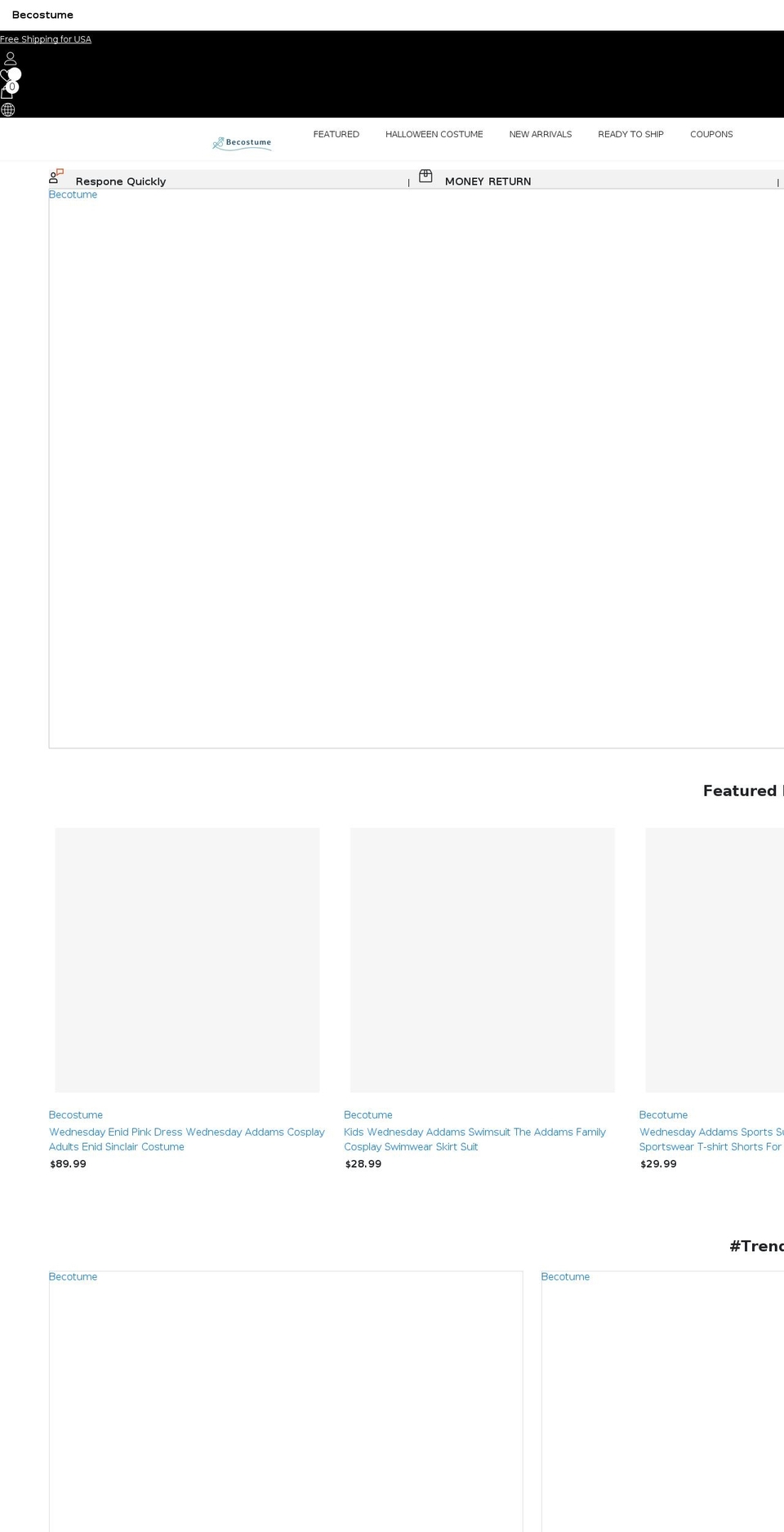Haha Shopify theme site example becostume.com