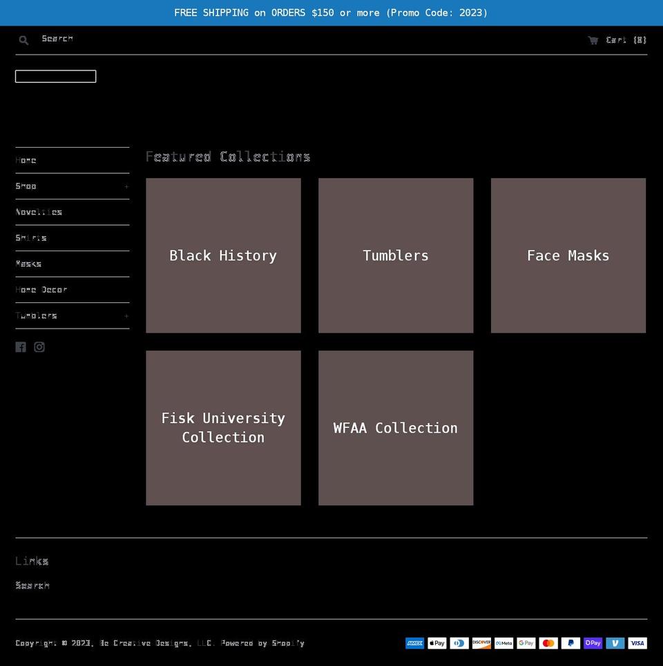 becreativedesigns-us.com shopify website screenshot