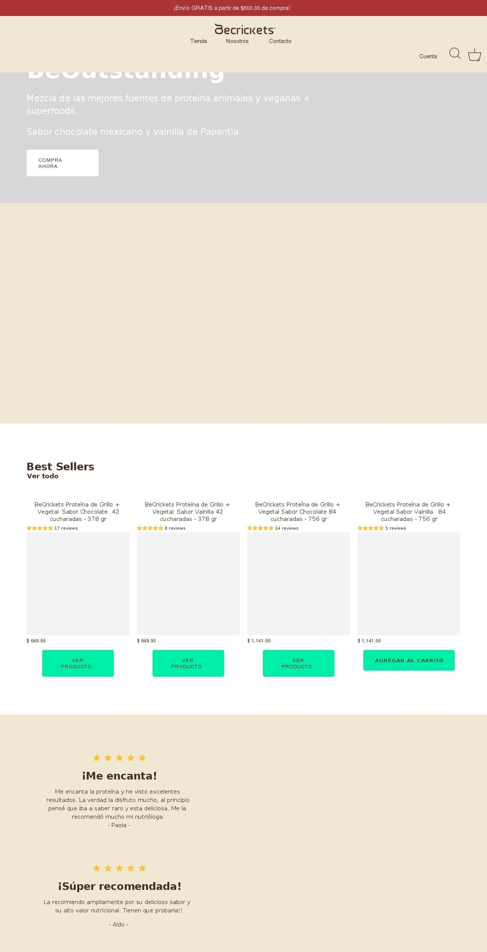 becrickets.com shopify website screenshot