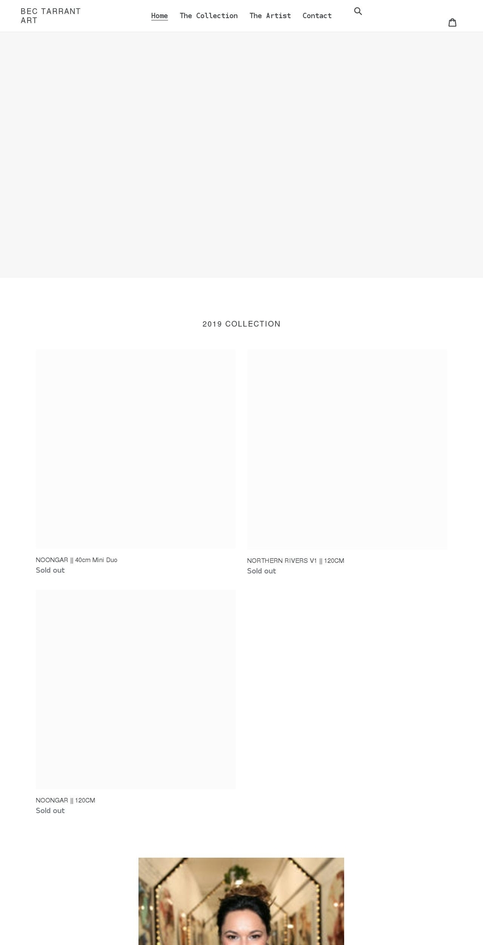 bectarrant.com shopify website screenshot