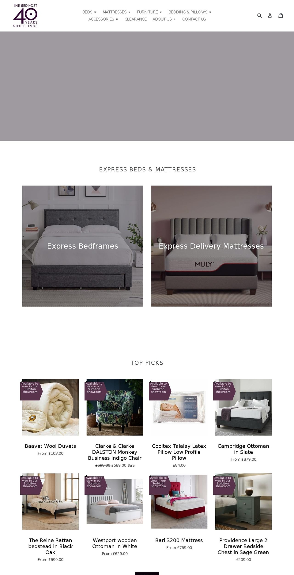 bed-post.co.uk shopify website screenshot