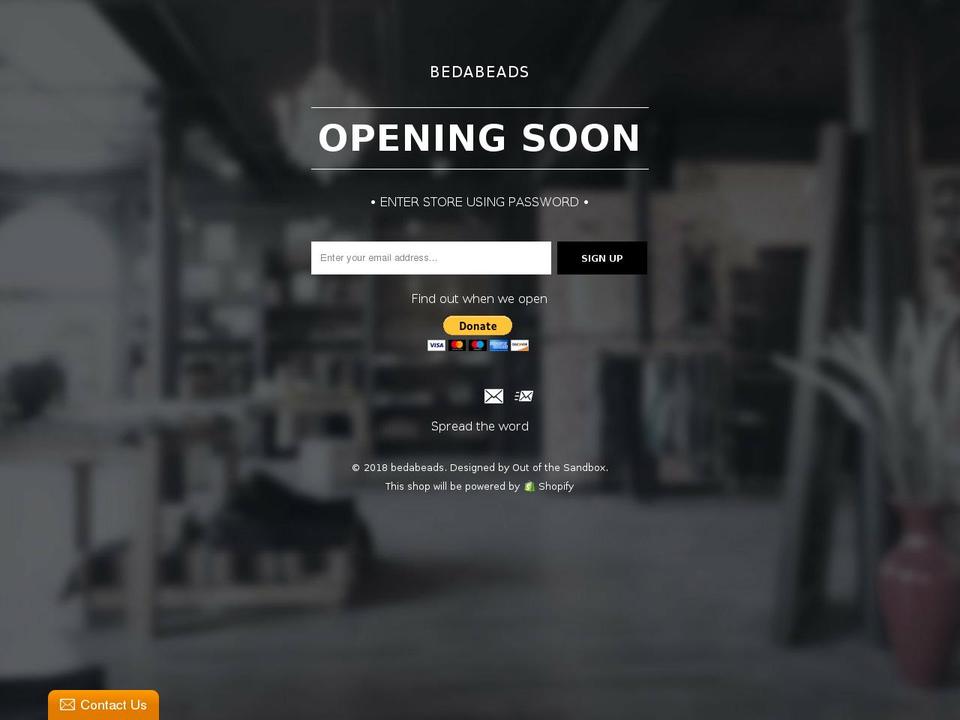 bedabeads.com — Shopify storefront screenshot