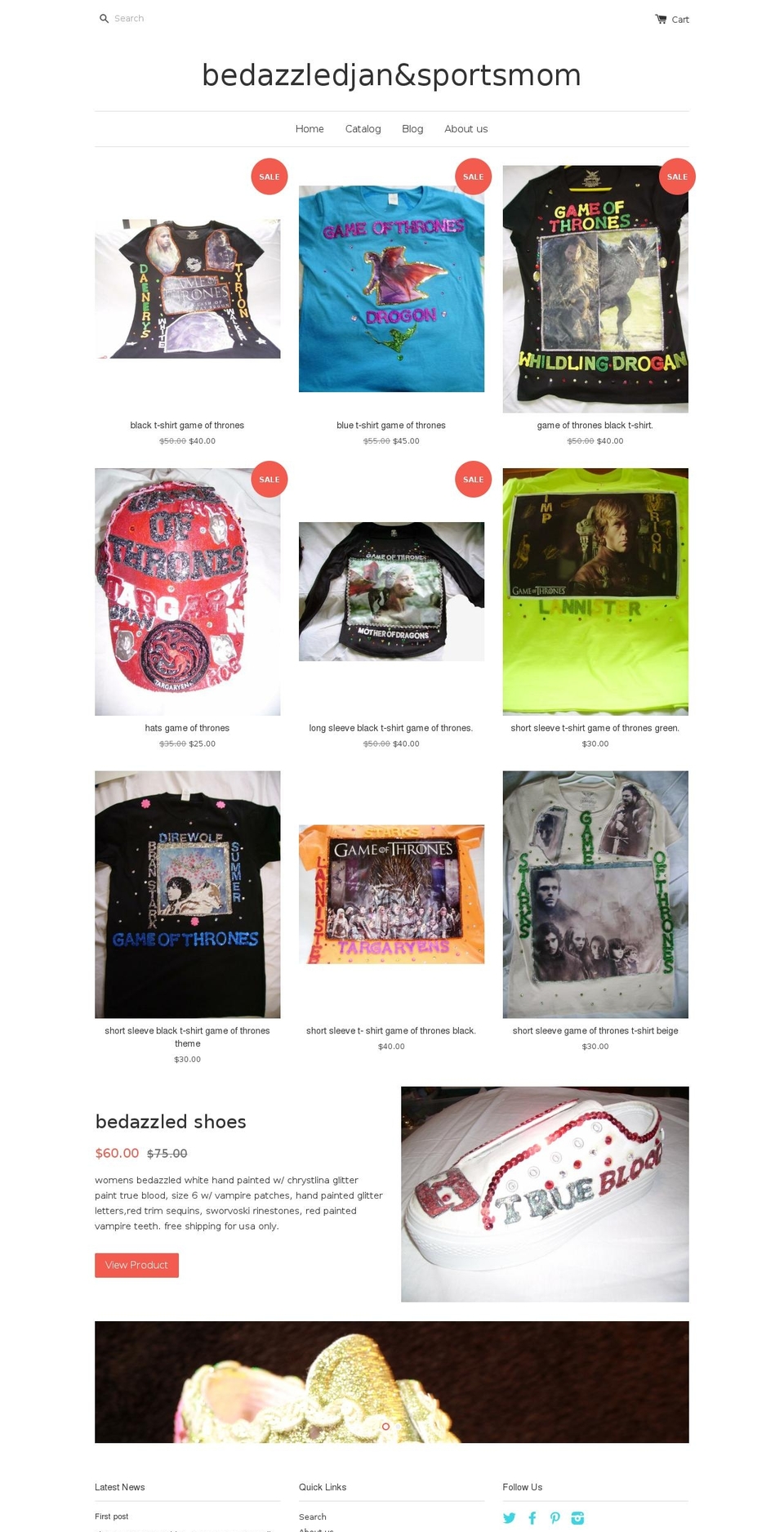 bedazzledjan.com shopify website screenshot