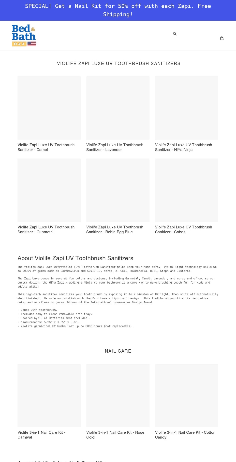 bedbathmax.com shopify website screenshot