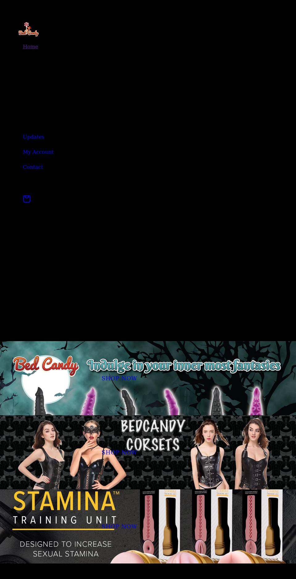 bedcandy.com.au shopify website screenshot