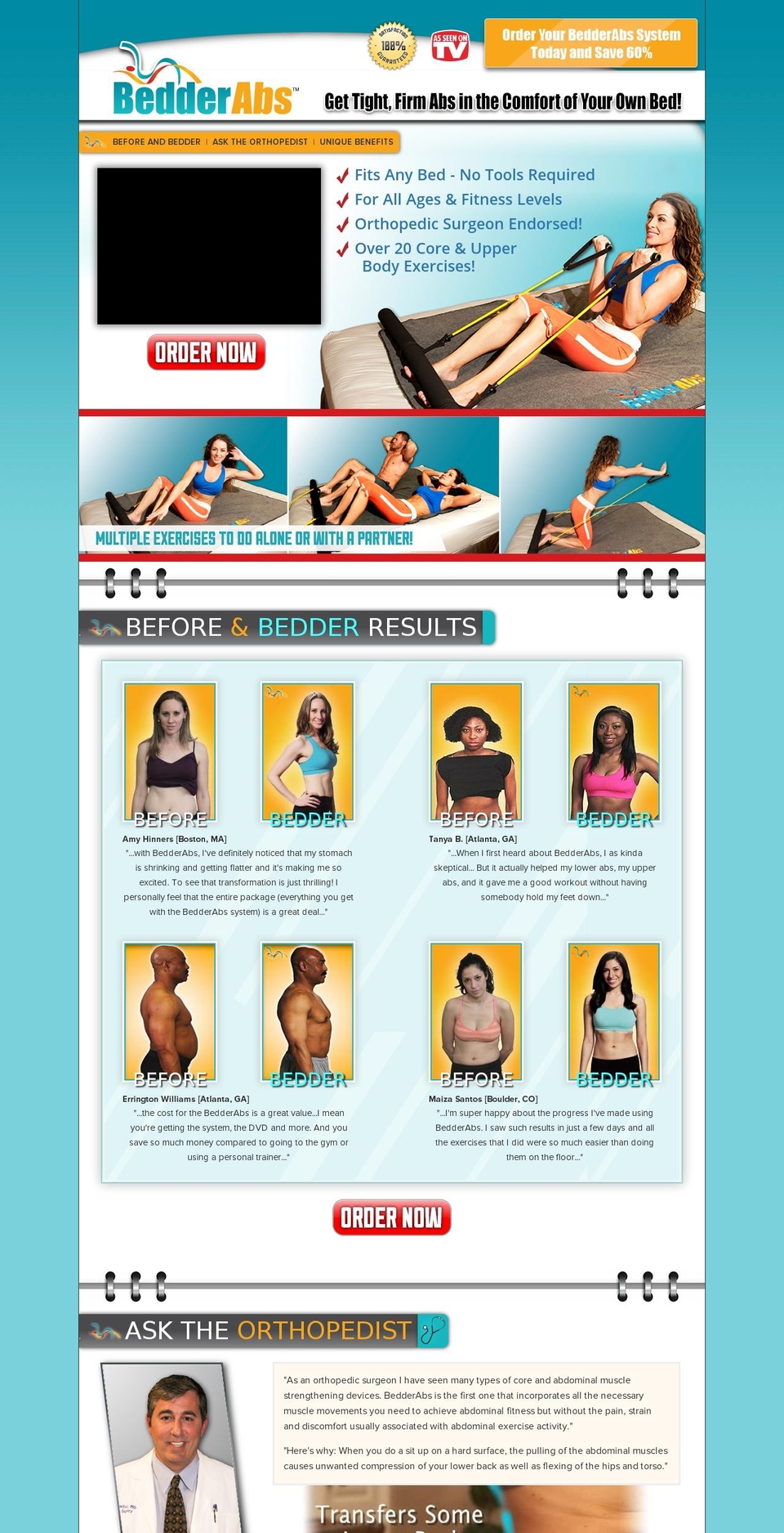 Bedder Abs Shopify theme site example bedderabsnow.com
