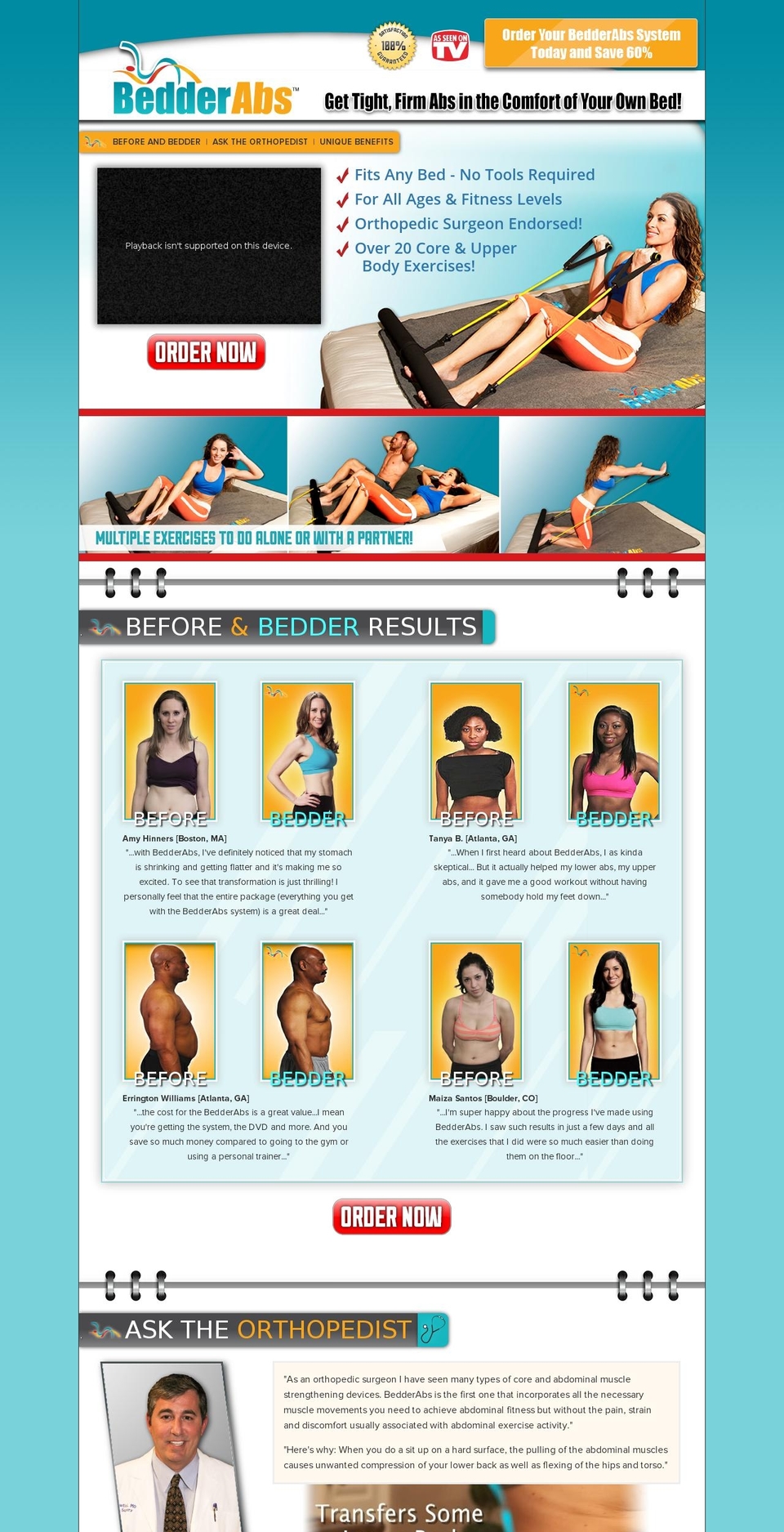 Bedder Abs Shopify theme site example bedderproducts.com