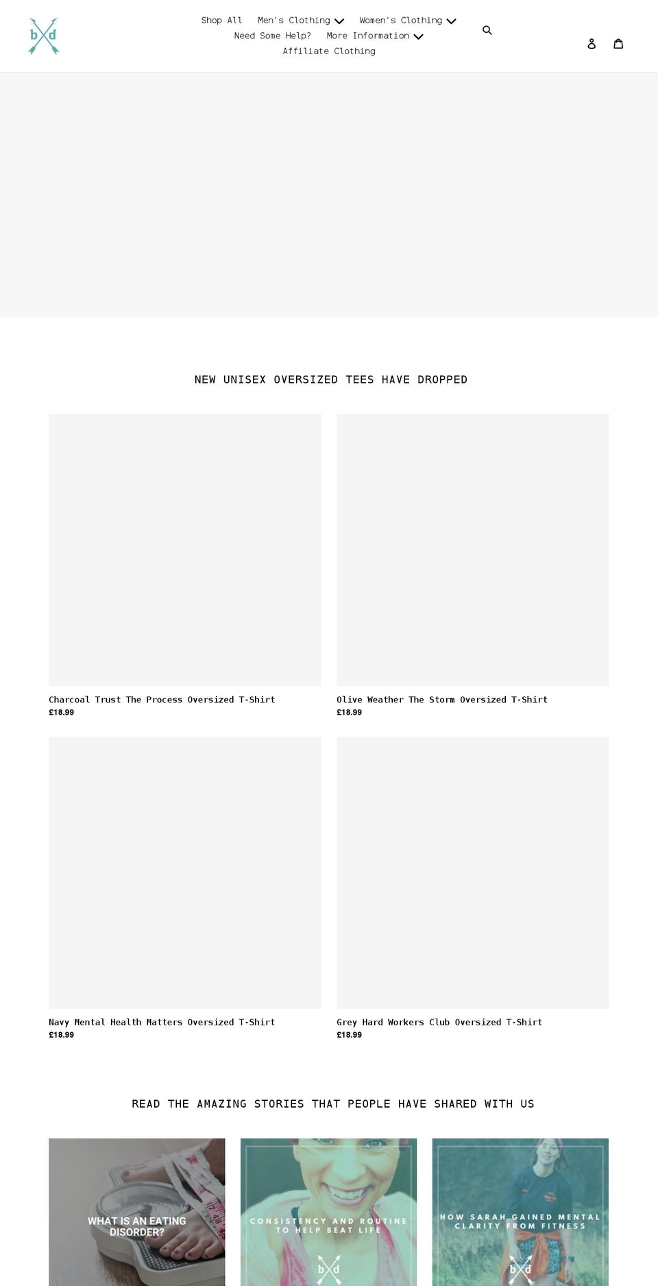 bedefiantclothing.co.uk shopify website screenshot