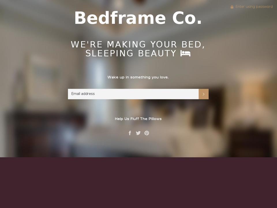 bedframe.co shopify website screenshot