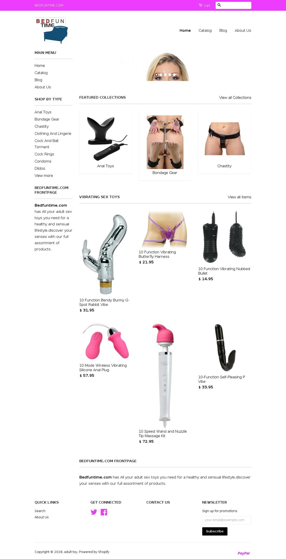 bedfuntime.com — Shopify storefront screenshot