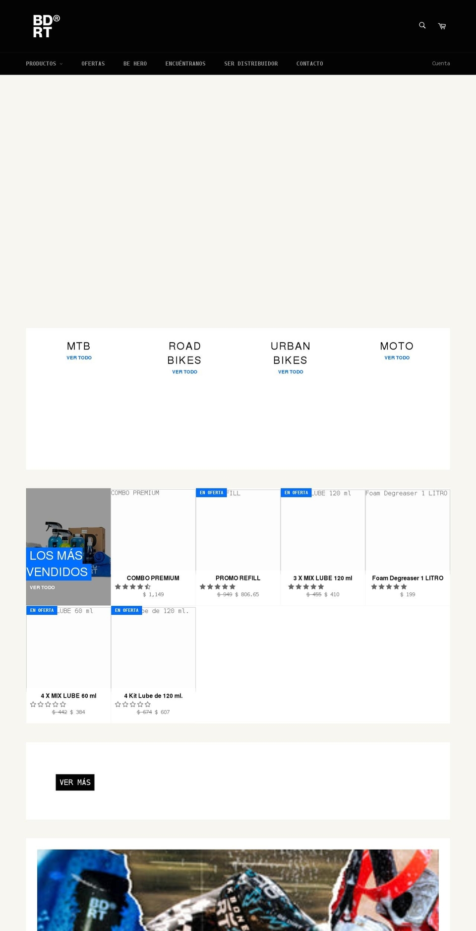 bedirt.bike shopify website screenshot