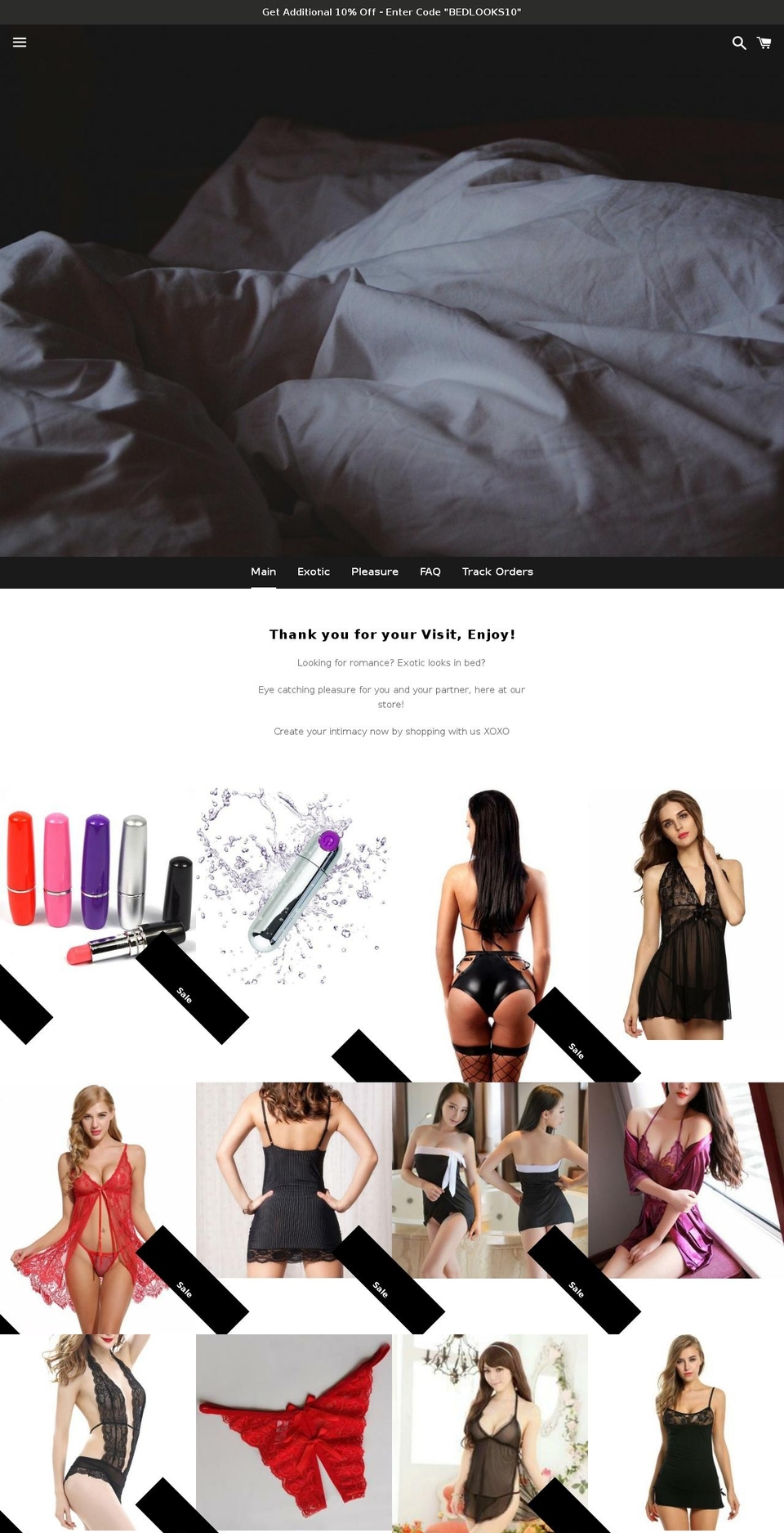 bedlooks.com — Shopify storefront screenshot