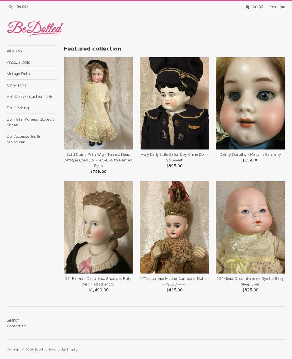 bedolled.com — Shopify storefront screenshot
