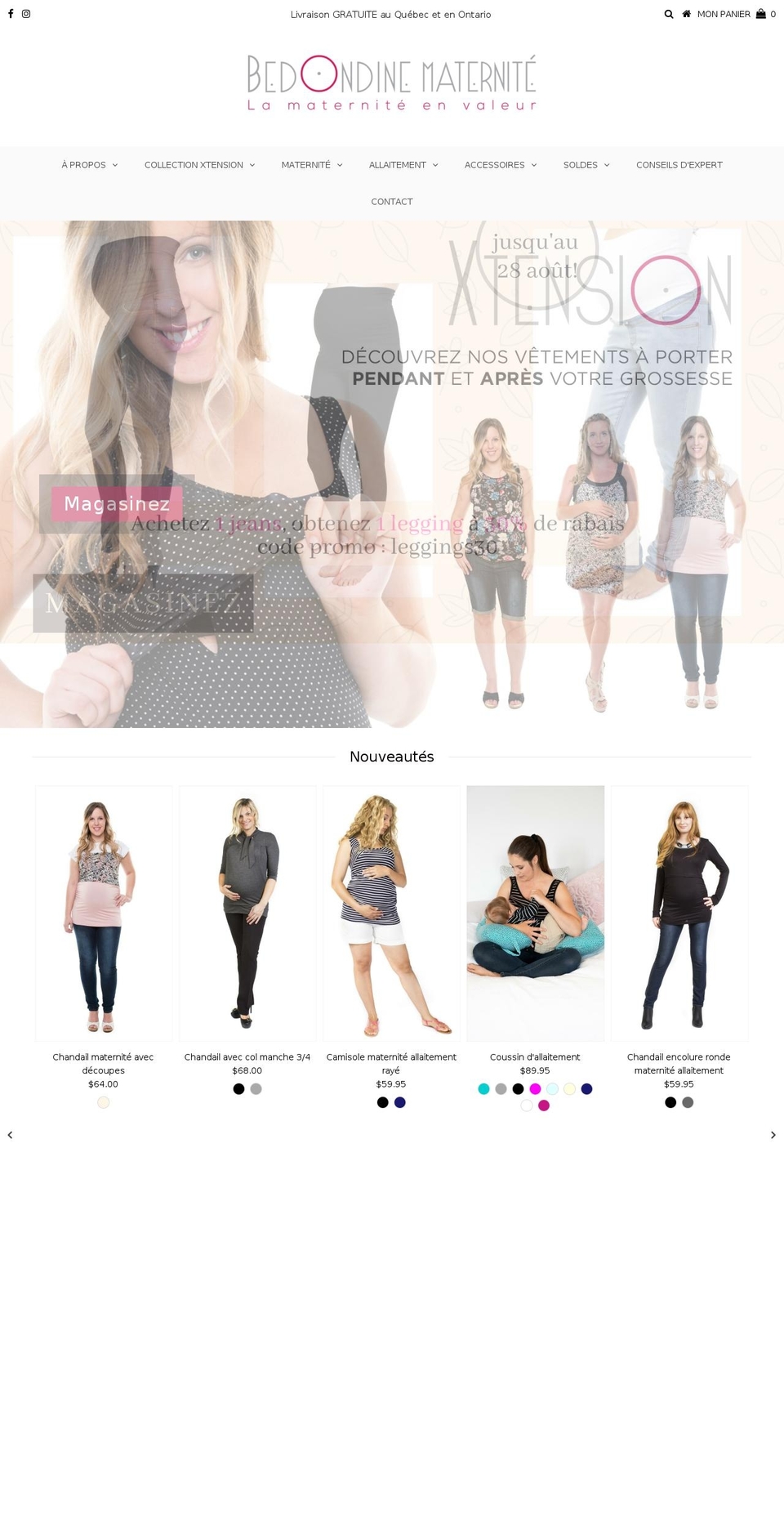 bedondinematernite.com shopify website screenshot