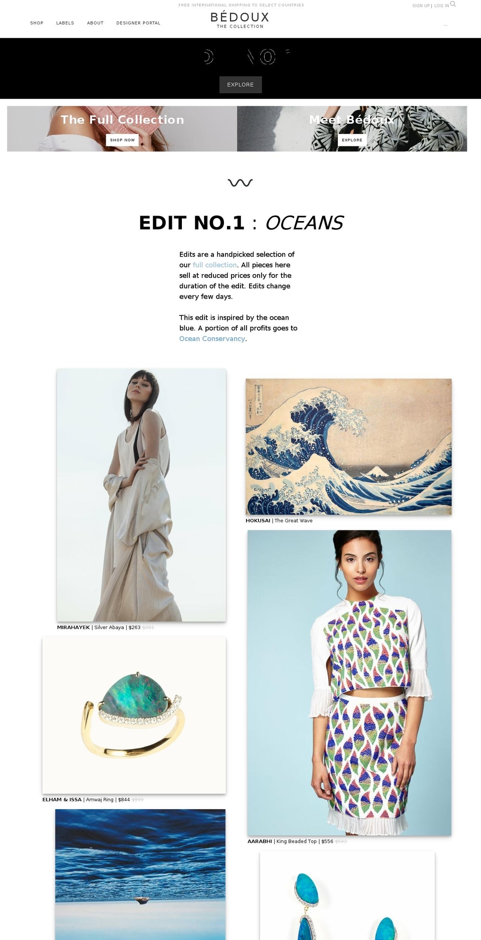 bedoux.com — Shopify storefront screenshot