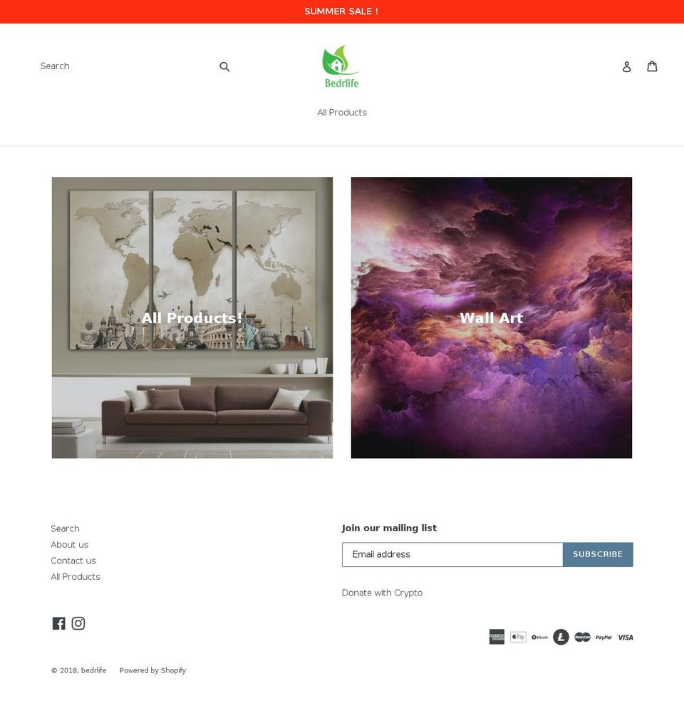 bedrlife.com — Shopify storefront screenshot