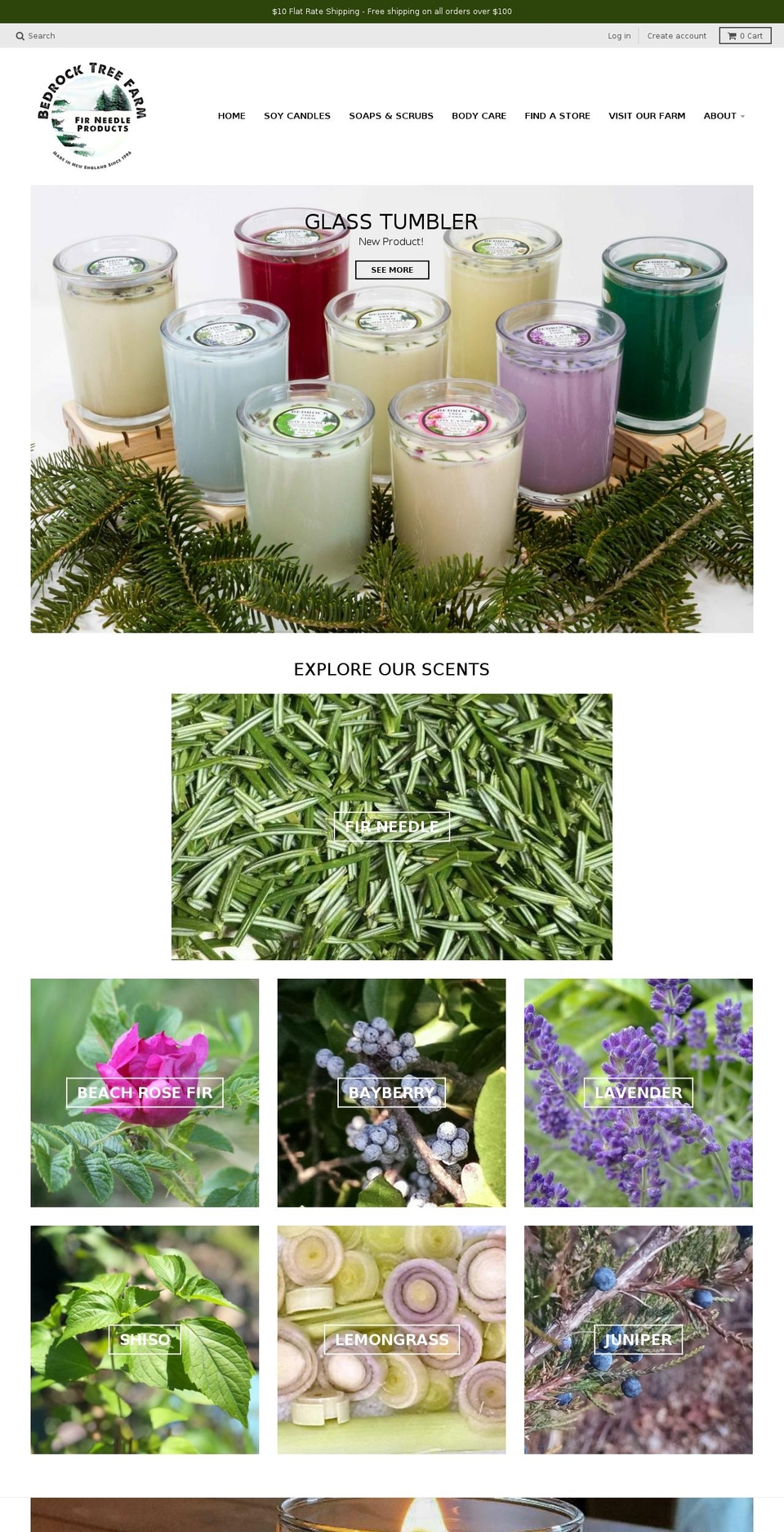 bedrockcandle.com — Shopify storefront screenshot