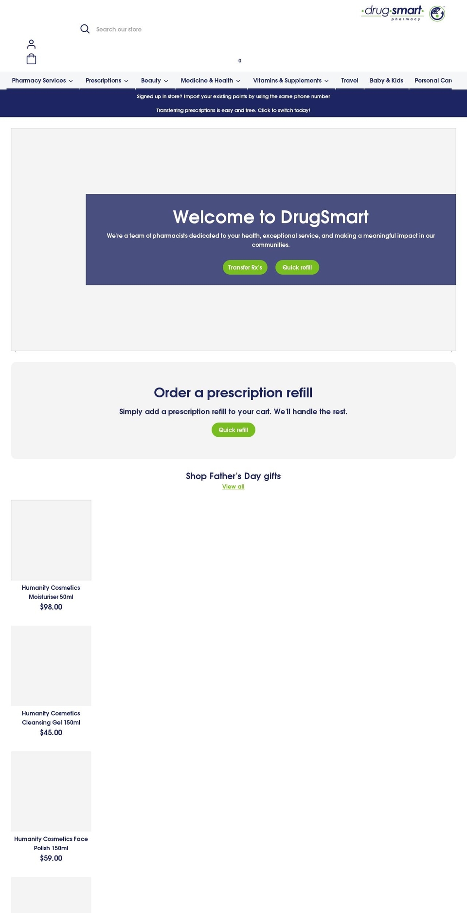 bedrugsmart.ca shopify website screenshot