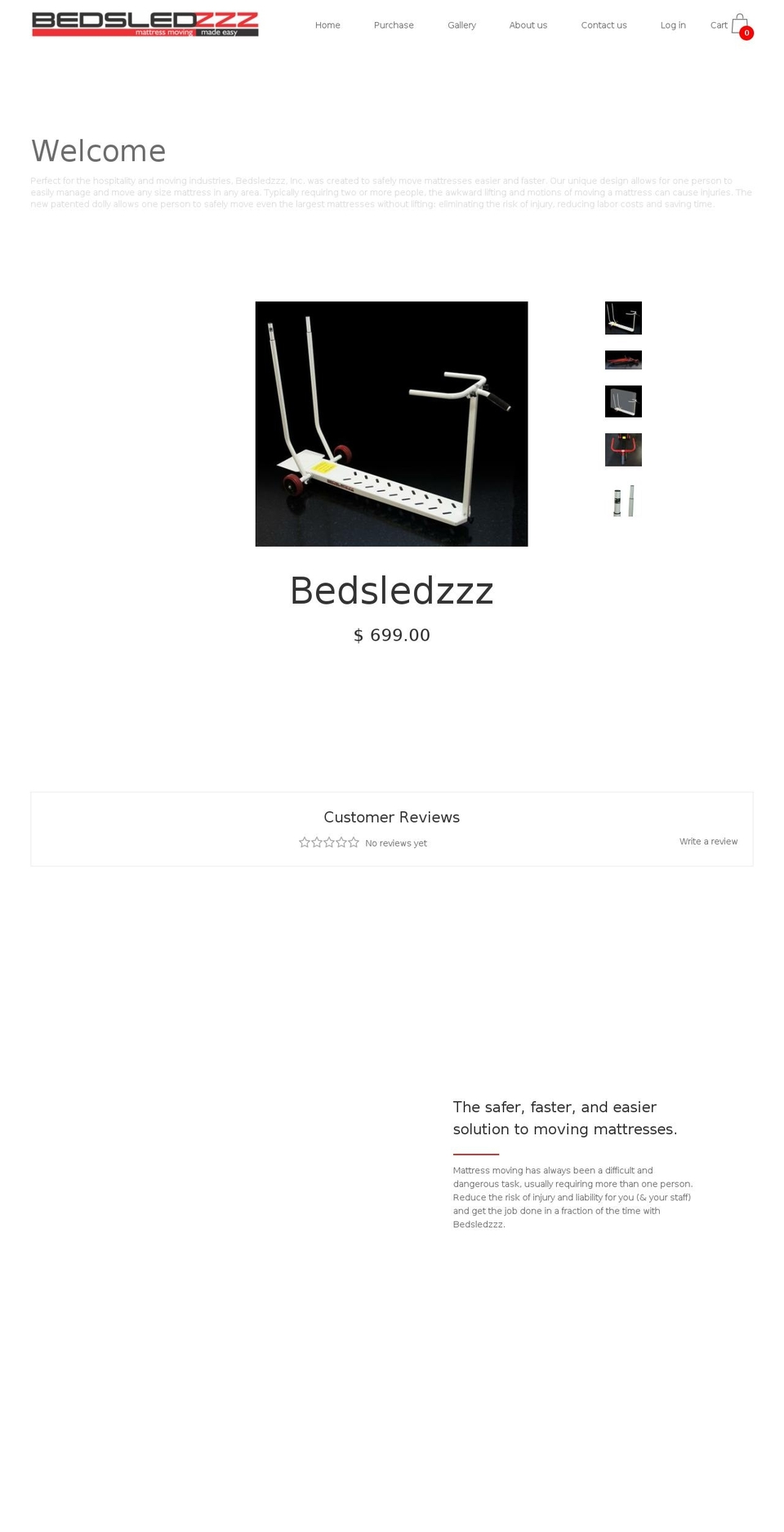 bedsledzzz.com shopify website screenshot