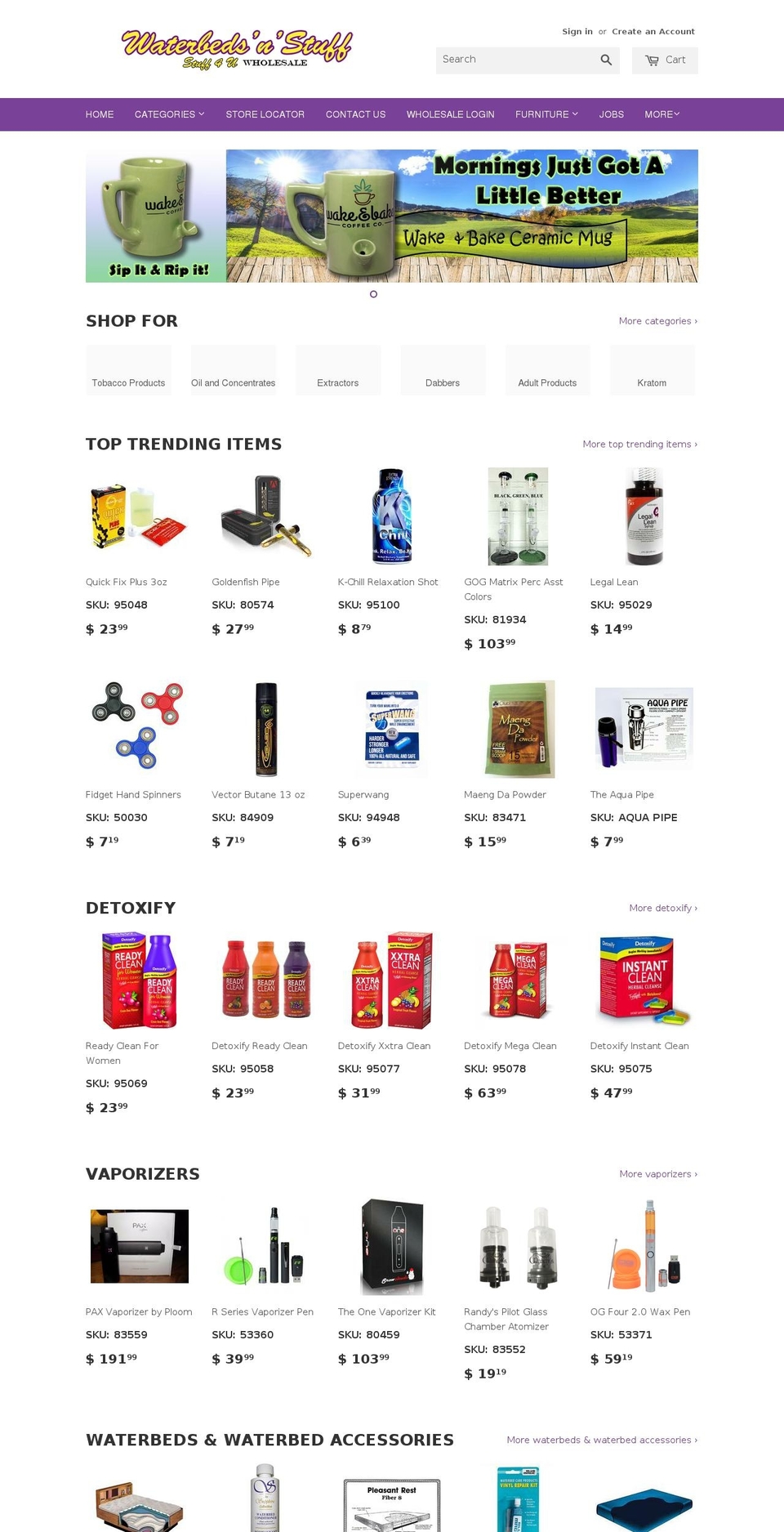bedsnstuffonline.com shopify website screenshot