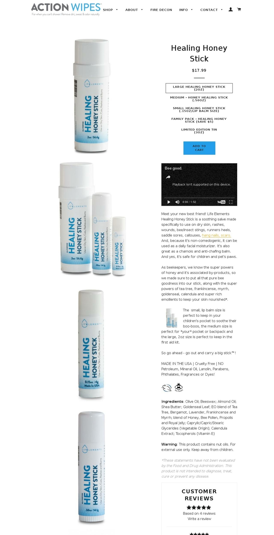 beeapothecary.com shopify website screenshot