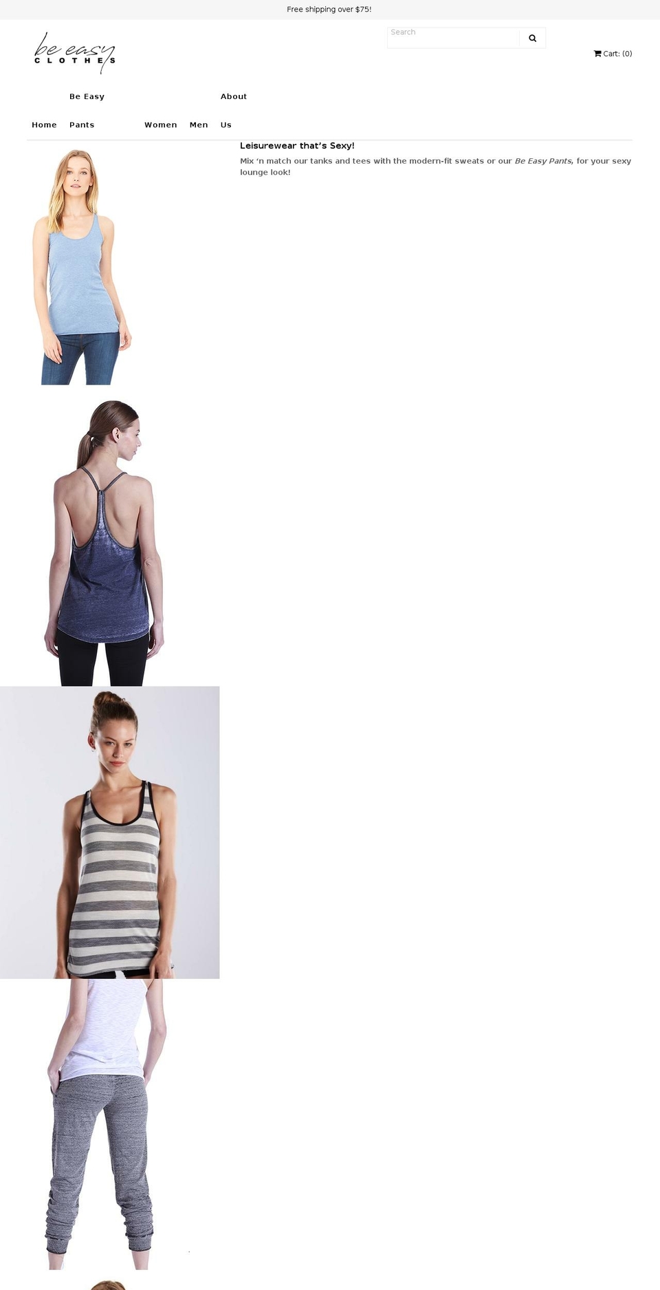 beeasyclothes.com — Shopify storefront screenshot