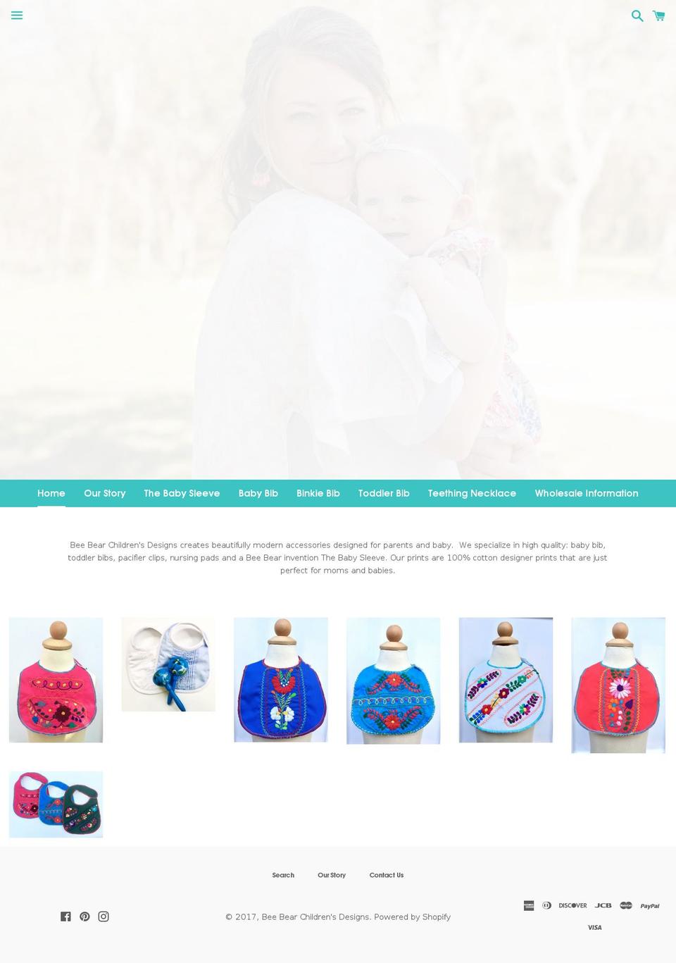 beebearchildrensdesigns.com shopify website screenshot