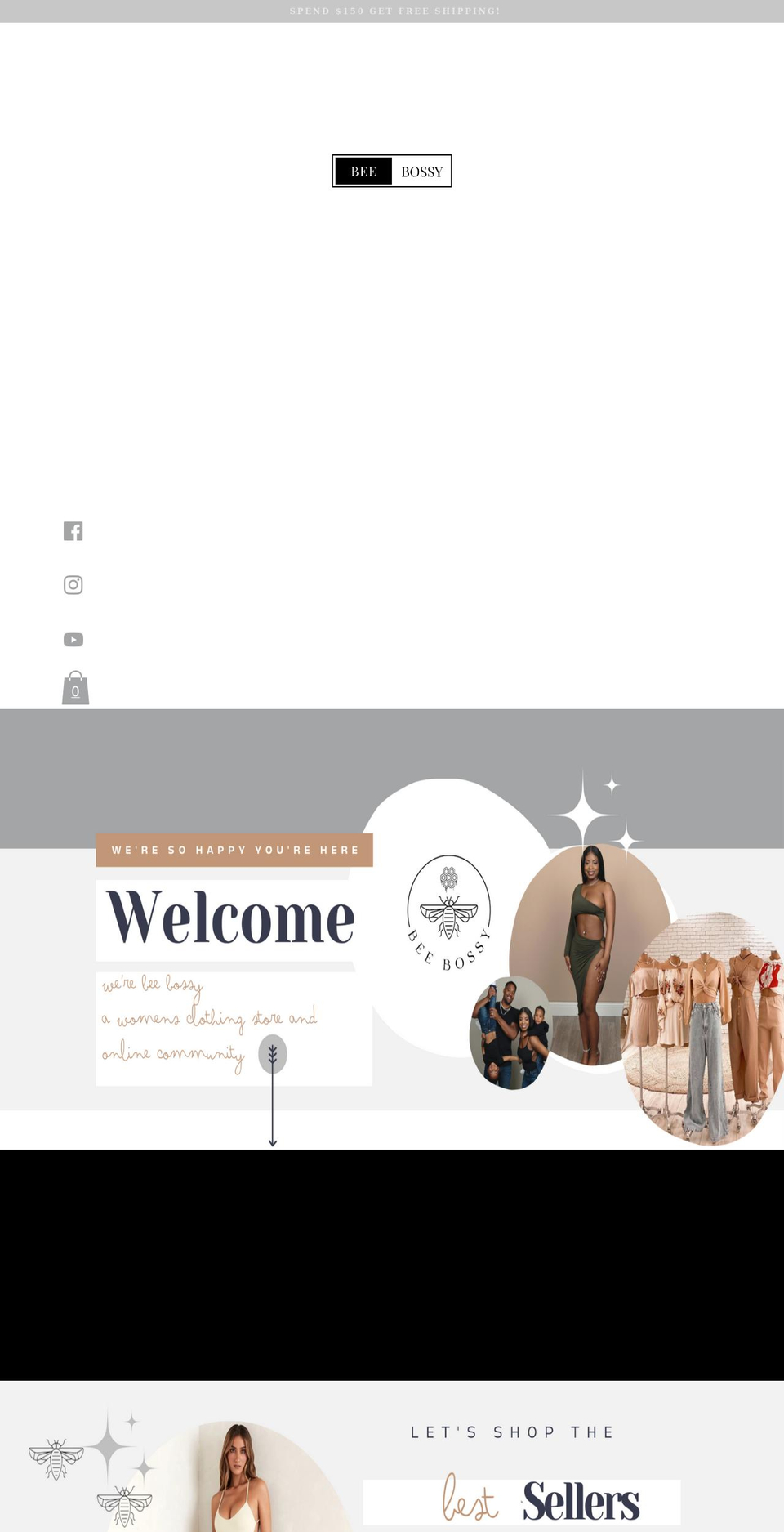 beebossy.com shopify website screenshot