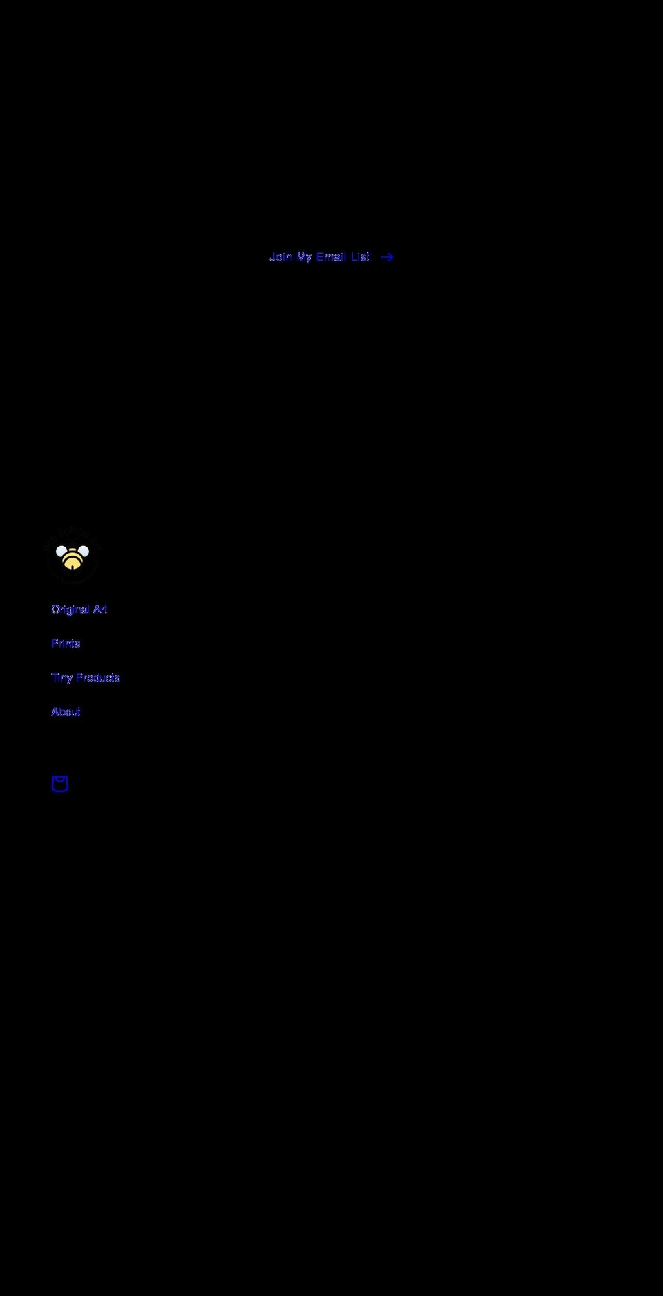 beebottomart.com shopify website screenshot