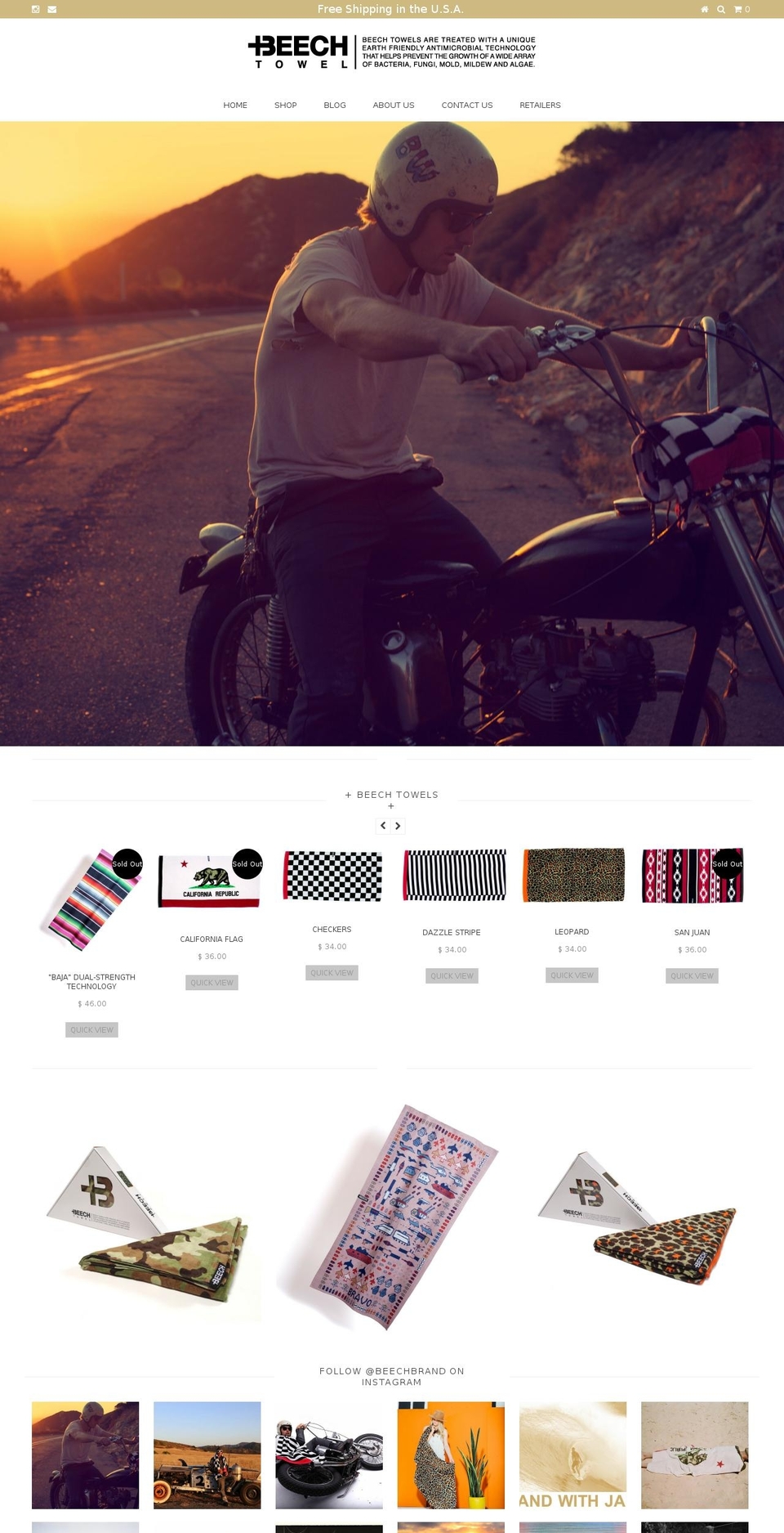 beechbrand.com shopify website screenshot